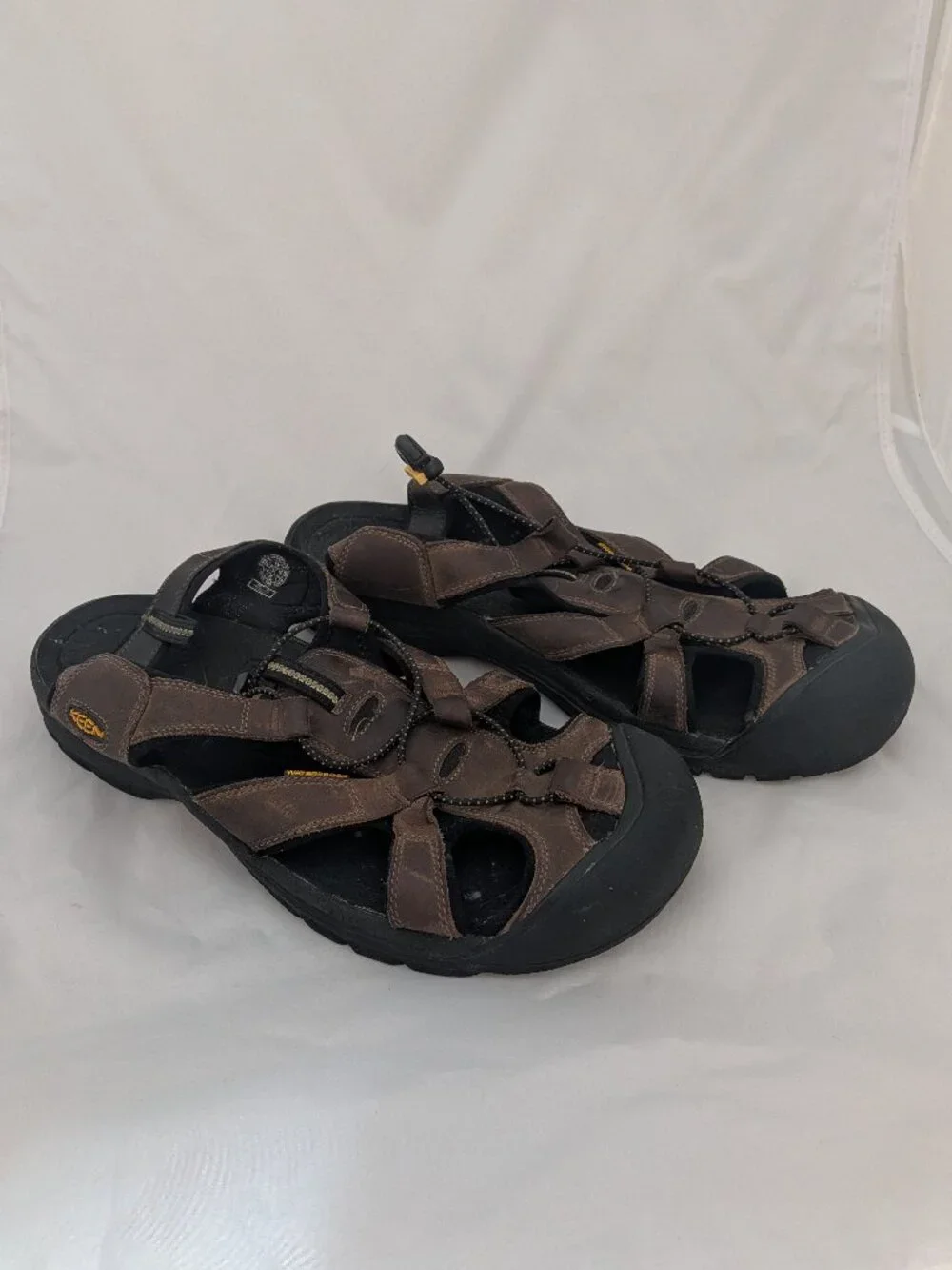 KEEN Men's Brown Leather Waterproof Sandals Size 14